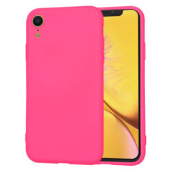 Husa silicon iPhone XR Techsuit SoftFlex, fucsia