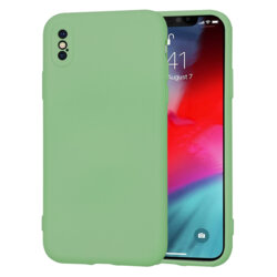 Husa silicon iPhone XS Techsuit SoftFlex, verde deschis