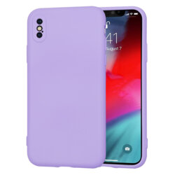 Husa silicon iPhone XS Techsuit SoftFlex, violet