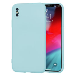 Husa silicon iPhone XS Techsuit SoftFlex, turcoaz