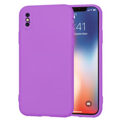 Husa silicon iPhone X, iPhone 10 Techsuit SoftFlex, mov