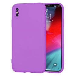 Husa silicon iPhone XS Techsuit SoftFlex, mov