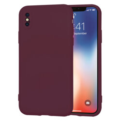 Husa silicon iPhone X, iPhone 10 Techsuit SoftFlex, bordo