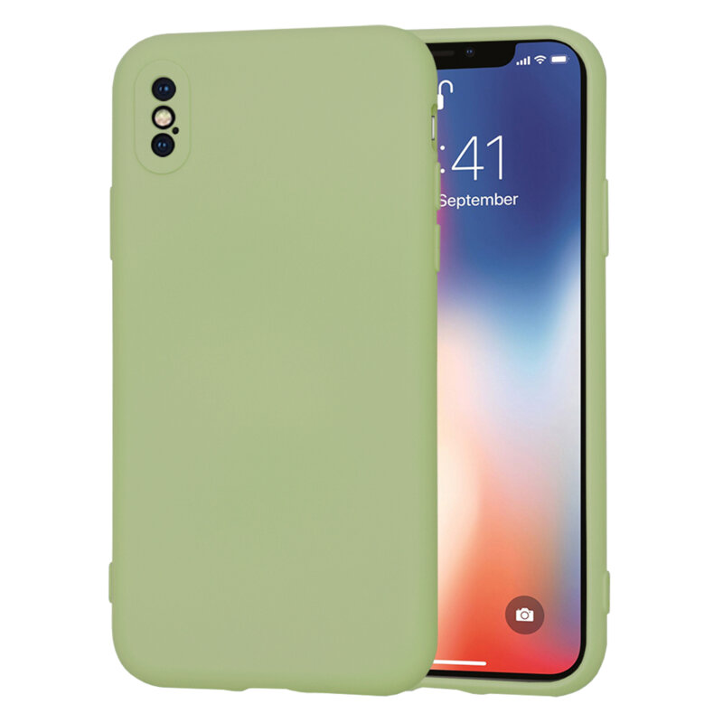 Husa silicon iPhone X, iPhone 10 Techsuit SoftFlex, verde