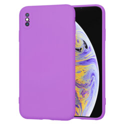 Husa silicon iPhone XS Max Techsuit SoftFlex, mov