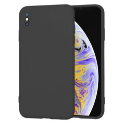 Husa silicon iPhone XS Max Techsuit SoftFlex, negru