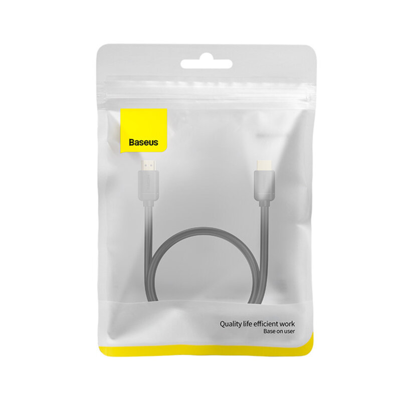 Cablu HDMI laptop televizor 4K@60Hz Baseus, 0.5m, WKGQ030001