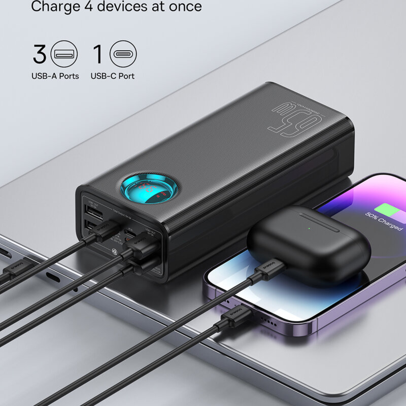 Baterie externa Fast Charging 26800mAh Baseus, 65W, P10022402113-00