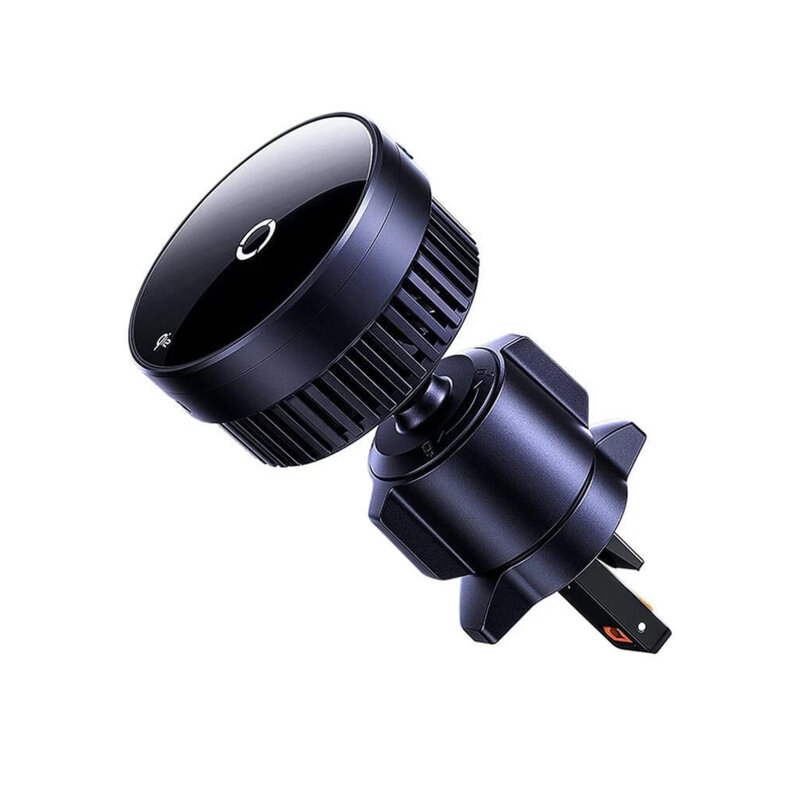 Suport telefon auto grila ventilatie Baseus MagPro, Qi2.0, negru