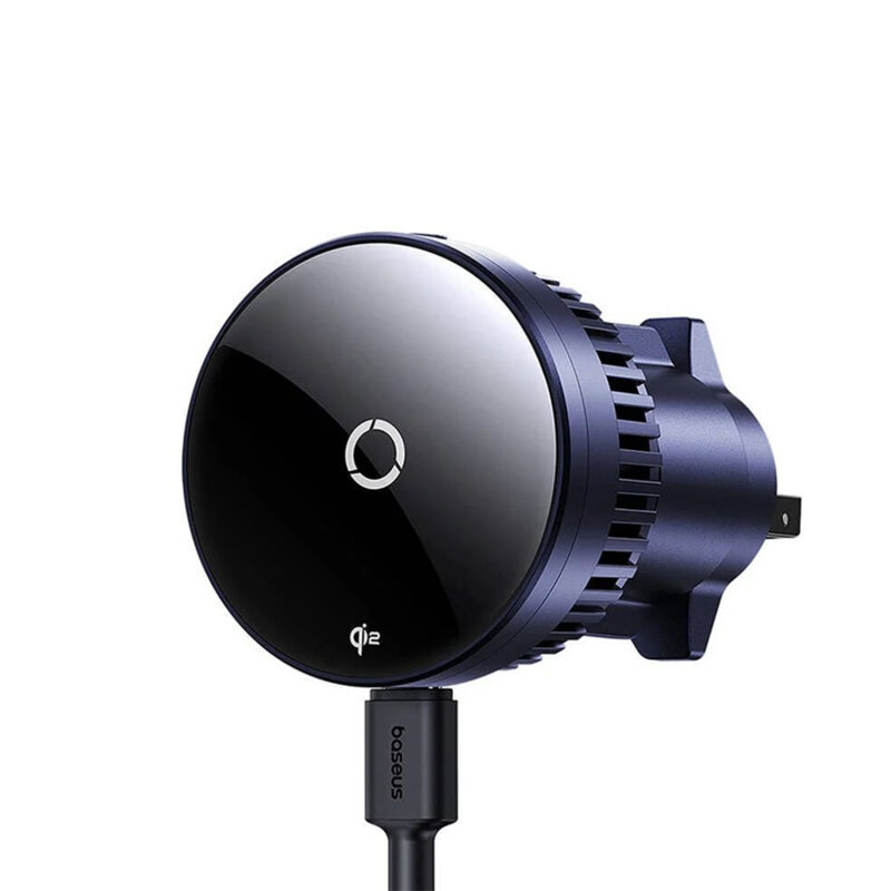 Suport telefon auto grila ventilatie Baseus MagPro, Qi2.0, negru