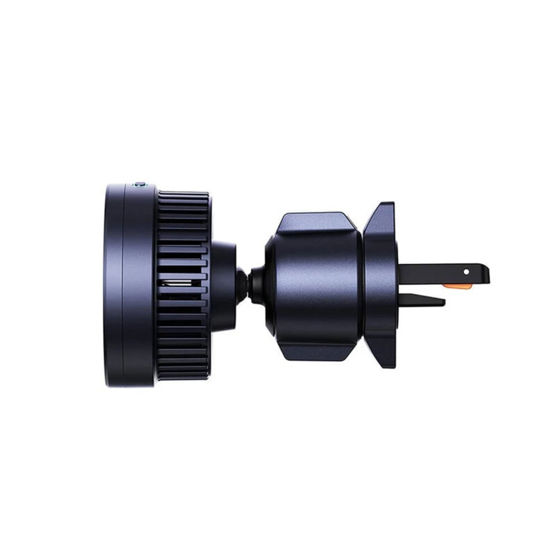 Suport telefon auto grila ventilatie Baseus MagPro, Qi2.0, negru