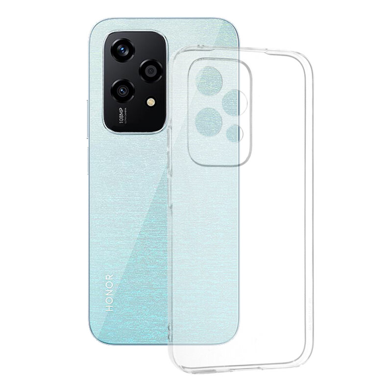 Husa Honor 200 Lite Techsuit Clear Silicone, transparenta