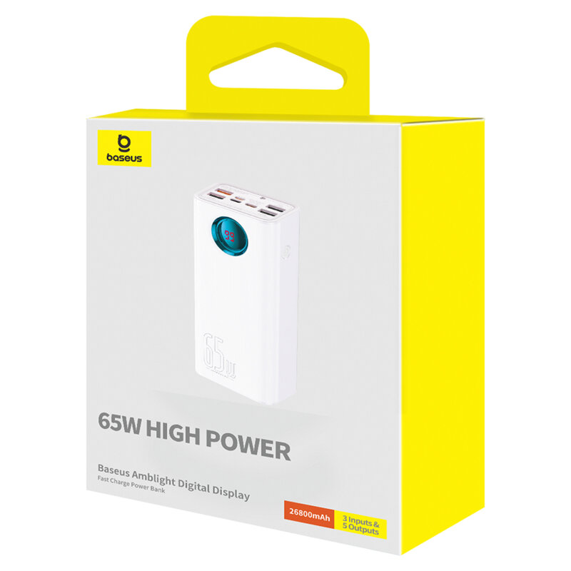 Baterie externa Fast Charging 26800mAh Baseus, 65W, P10022402223-00