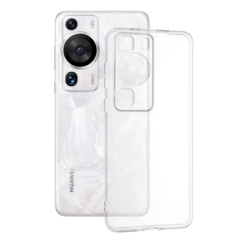 Husa Huawei P60 Pro Techsuit Clear Silicone, transparenta