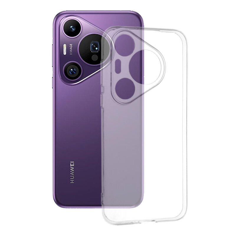 Husa Huawei Pura 70 Pro Techsuit Clear Silicone, transparenta