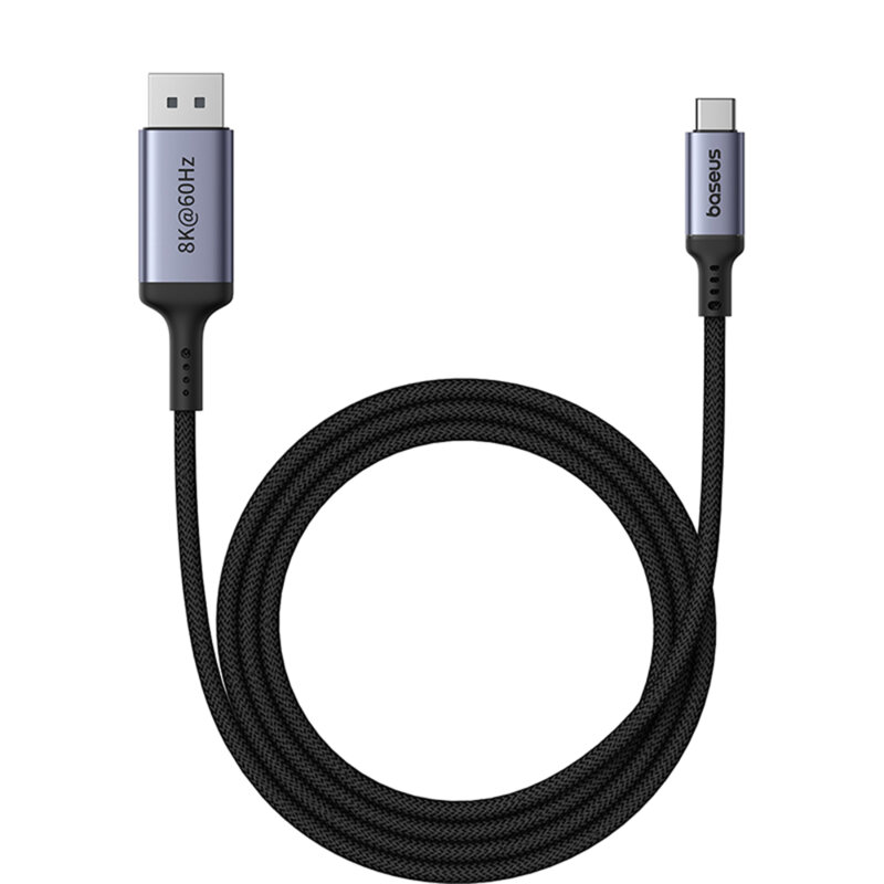 Cablu adaptor Type-C la DP Baseus, 8K, 2m, negru, B0063370D111-01