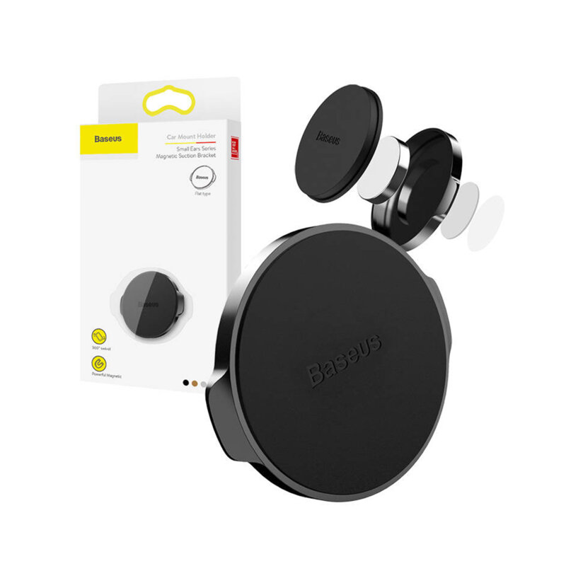 Suport auto magnetic Baseus Small Ears, negru, C40141403113-01