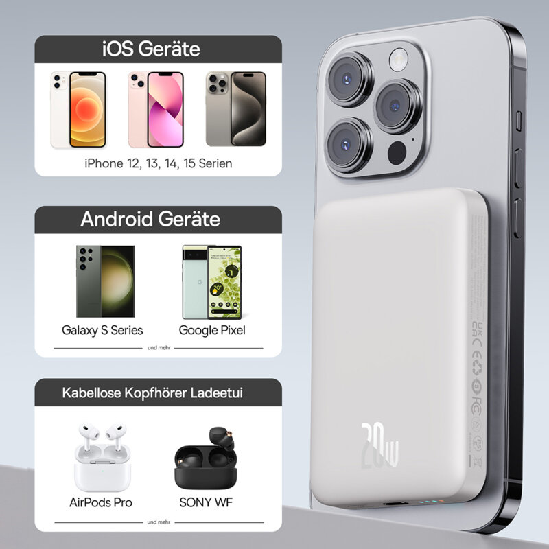 Powerbank wireless MagSafe 10000mAh Baseus, P10059001223-00