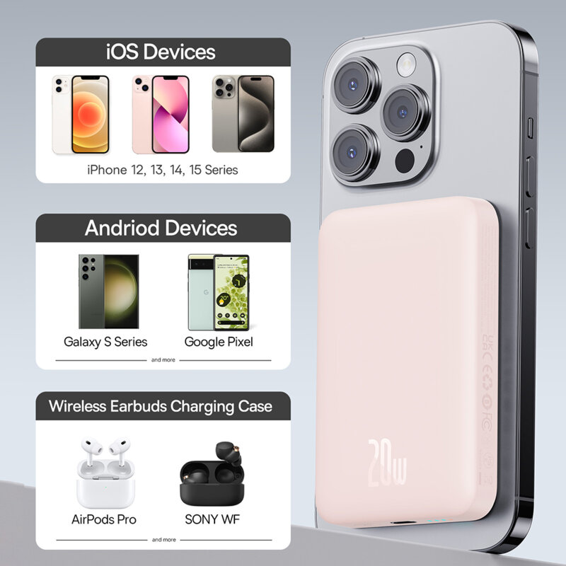 Powerbank wireless MagSafe 10000mAh Baseus, P10059001413-00