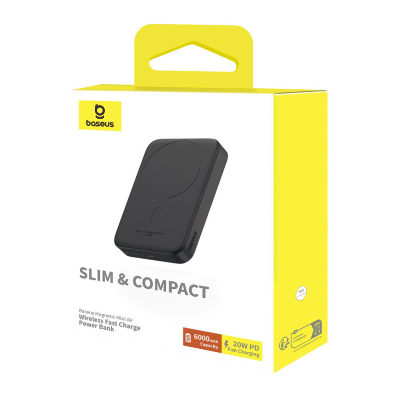 Powerbank wireless MagSafe Baseus, 6000mAh, P10059002113-00