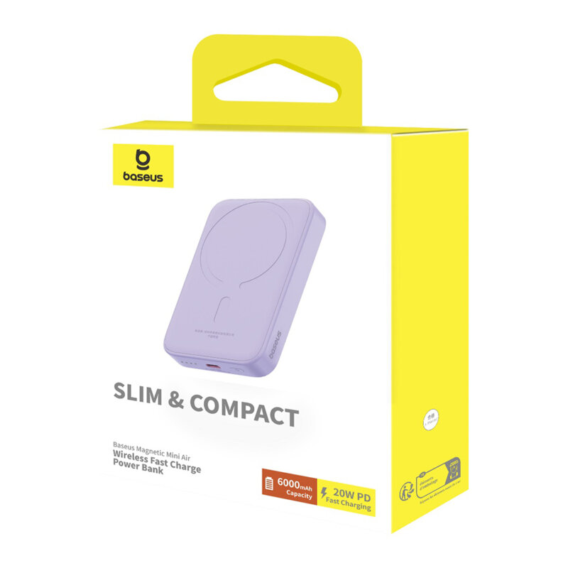 Powerbank wireless MagSafe Baseus, 6000mAh, P10059002513-00