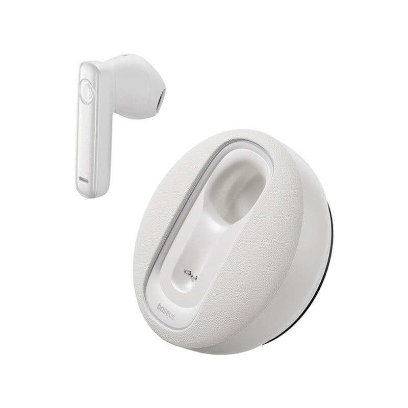 Casca Bluetooth wireless Baseus cu microfon CM10, alb