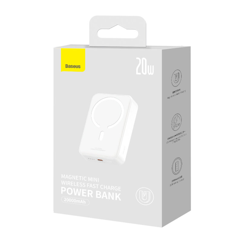 Powerbank wireless MagSafe Baseus, 20000mAh, PPCX150002