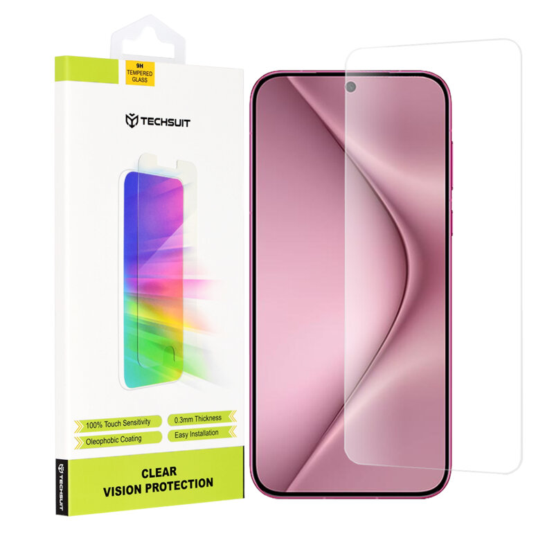 Folie sticla Huawei Pura 70 Techsuit Clear Vision Glass, transparenta