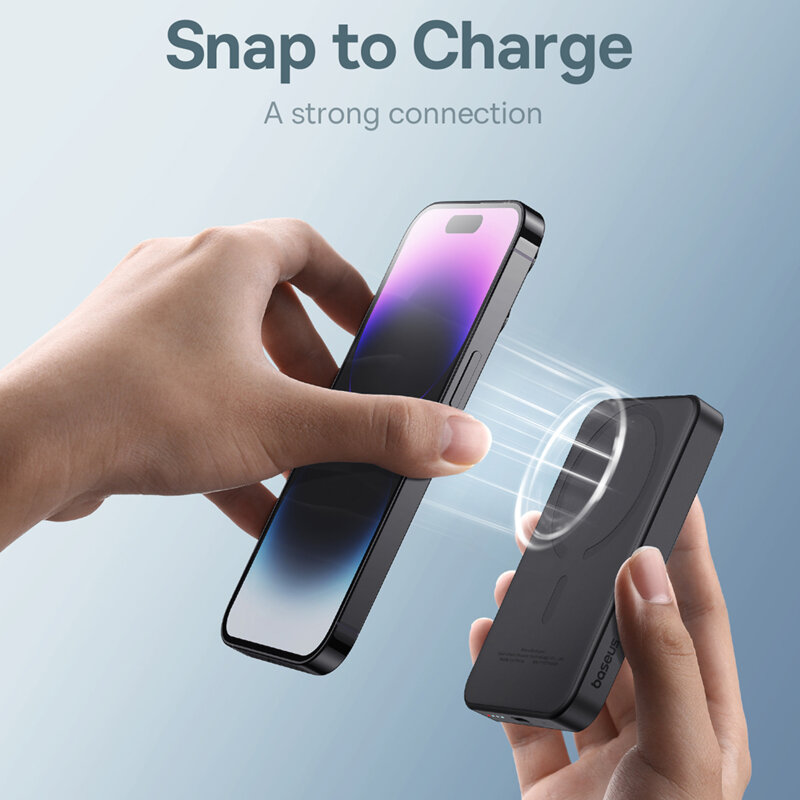 Powerbank wireless MagSafe Baseus, 20W, 5000mAh, P10022107113-00