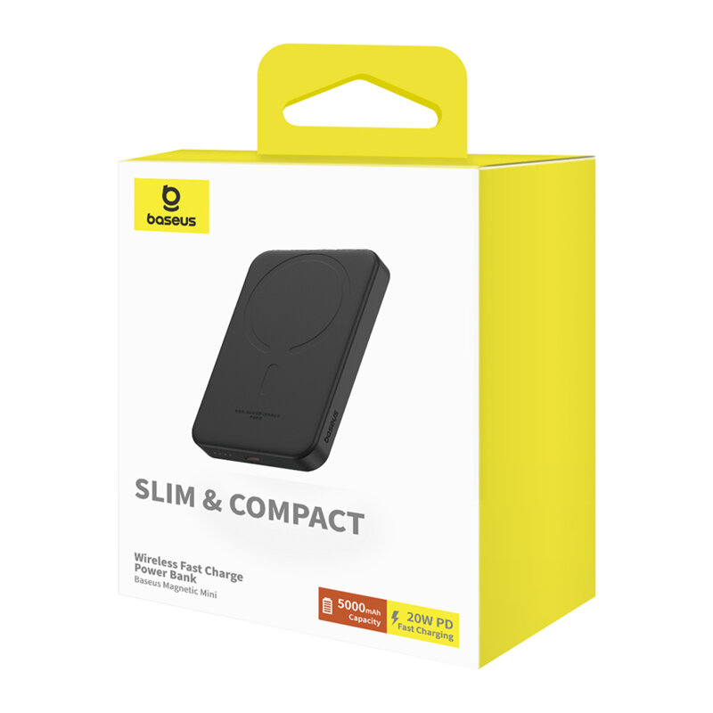 Powerbank wireless MagSafe Baseus, 20W, 5000mAh, P10022107113-00