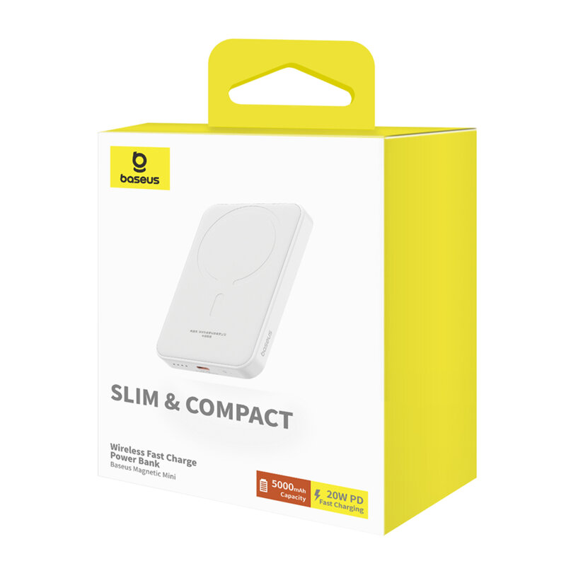 Powerbank wireless MagSafe Baseus, 20W, 5000mAh, P10022107223-00