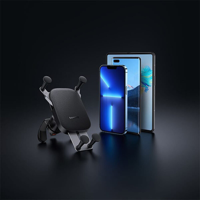 Suport auto pentru telefon pliabil Baseus UltraControl Mega, negru