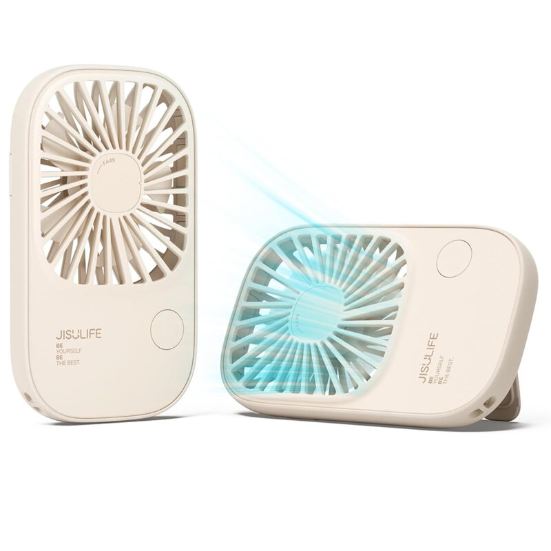 Ventilator mic de birou portabil JisuLife, bej, FA49