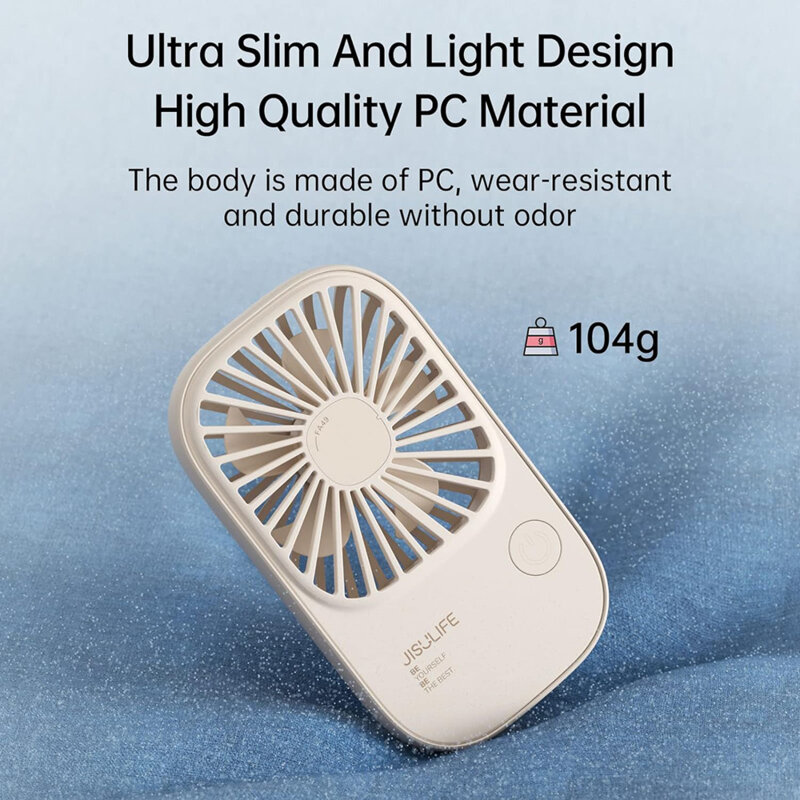Ventilator mic de birou portabil JisuLife, bej, FA49