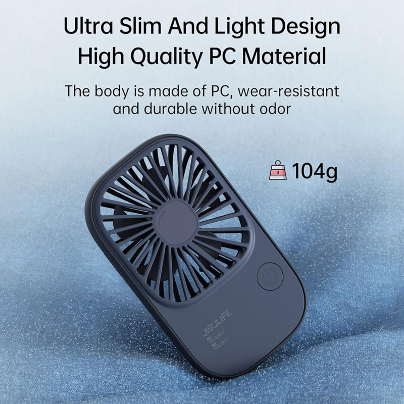 Ventilator mic de birou portabil JisuLife, negru, FA49