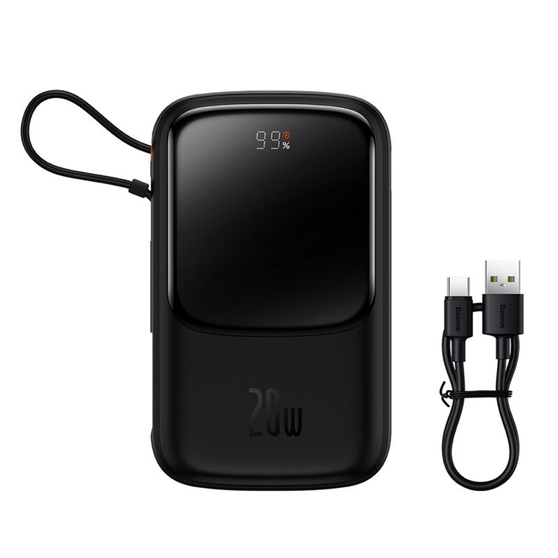 Baterie externa, power bank 10000mAh Baseus, 20W, PPQD020001