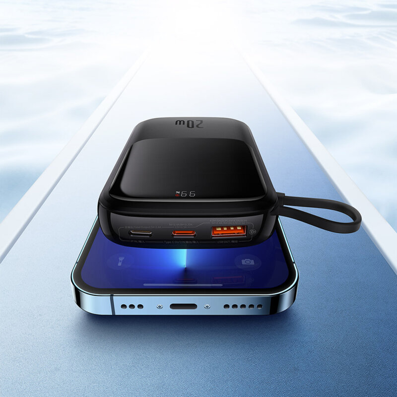 Baterie externa, power bank 10000mAh Baseus, 20W, PPQD020001