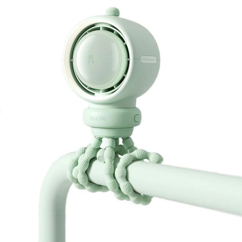 Mini ventilator portabil carucior JisuLife, verde, Life2S