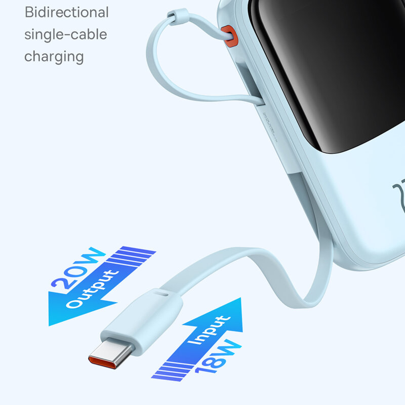 Baterie externa, power bank 10000mAh Baseus, 22.5W, P10067101313-00