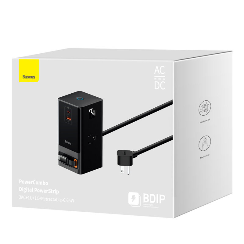 Incarcator US 65W, cablu de alimentare 65W Baseus PSLR000101