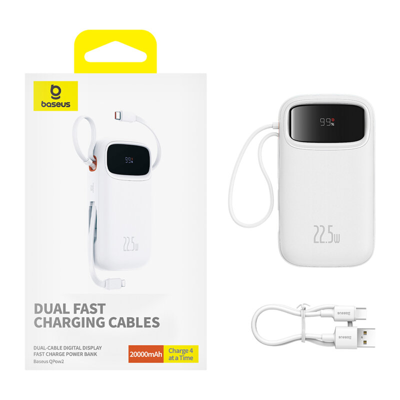 Baterie externa, power bank 20000mAh Baseus, 22.5W, P10055002223-00