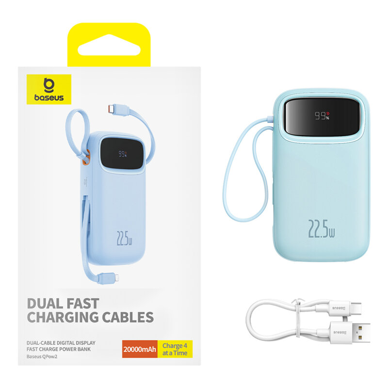 Baterie externa, power bank 20000mAh Baseus, 22.5W, P10055002313-00