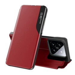Husa Xiaomi 14 Eco Leather View flip tip carte, rosu