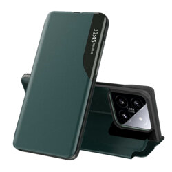 Husa Xiaomi 14 Eco Leather View flip tip carte, verde