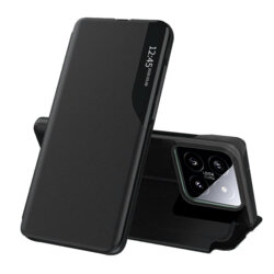 Husa Xiaomi 14 Eco Leather View flip tip carte, negru