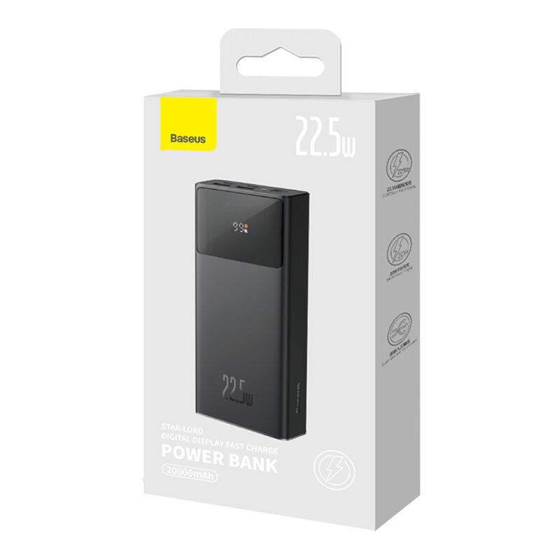 Powerbank USB Type-C, Micro-USB Baseus, 20000mAh, PPXJ080001