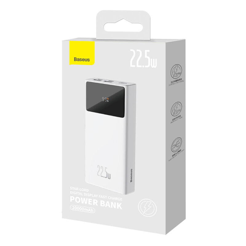 Powerbank USB Type-C, Micro-USB Baseus, 20000mAh, PPXJ080002