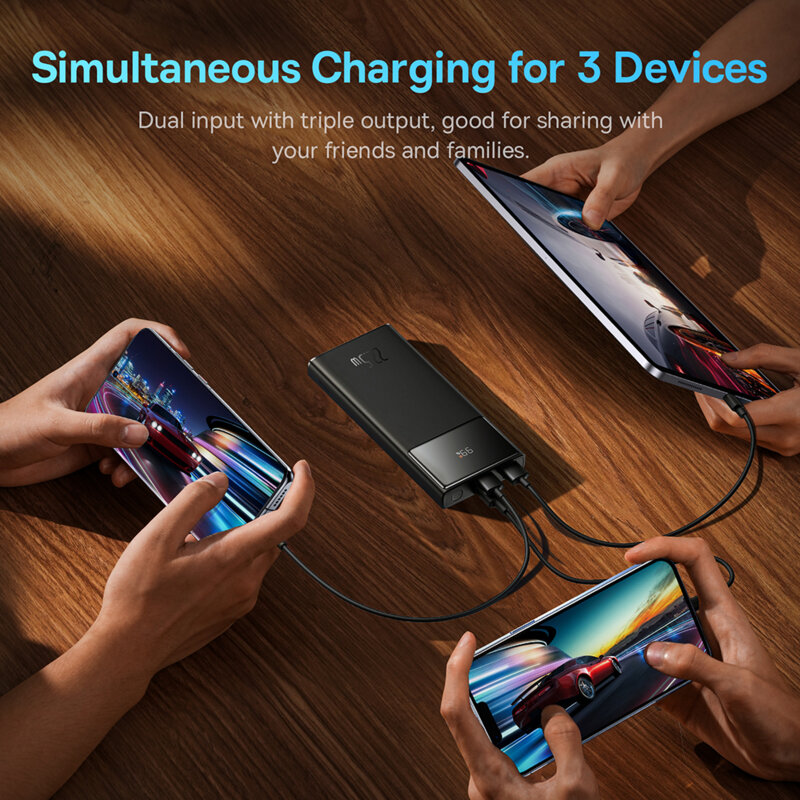 Powerbank 10000mAh, USB Type-C, Micro-USB Baseus, PPXJ100001