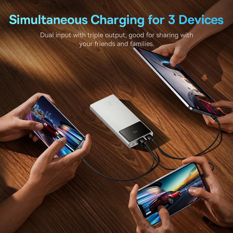Powerbank 10000mAh, USB Type-C, Micro-USB Baseus, PPXJ100002