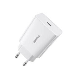 Incarcator priza USB-C Quick Charge Baseus Speed, 20W, alb